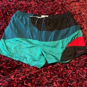 Men’s Vintage Givenchy Activewear Color Block Shorts Size 4XL